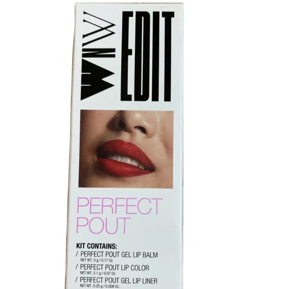 Wet N Wild Edit Perfect Pout Lip Balm Color Liner 3 in 1 Red
